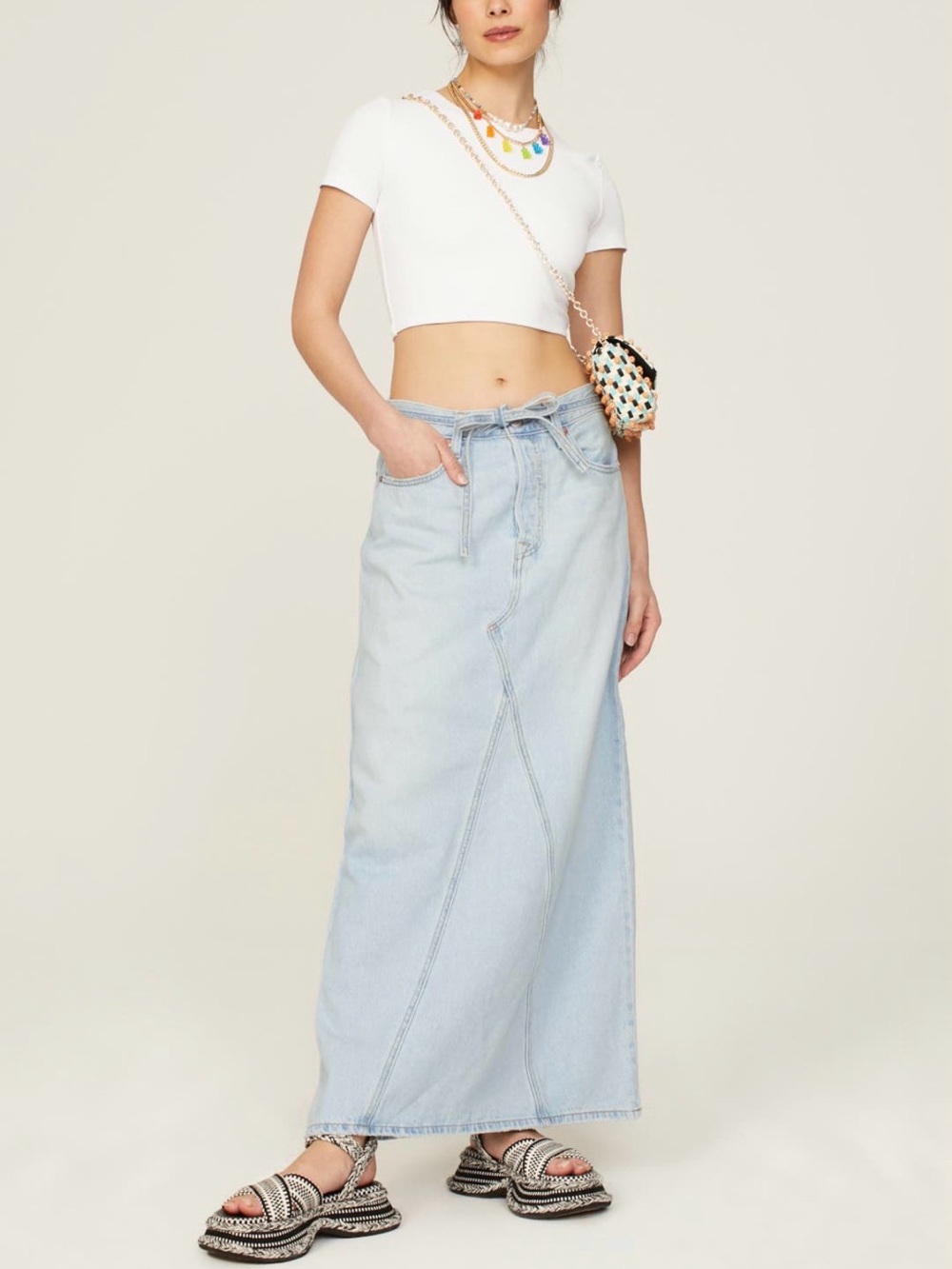 Levi’s iconic long skirt